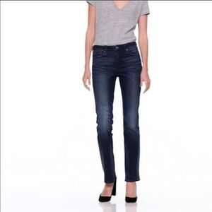 GAP Mid Rise Perfect Boot Jeans Dark Wash Size 26 NWTO